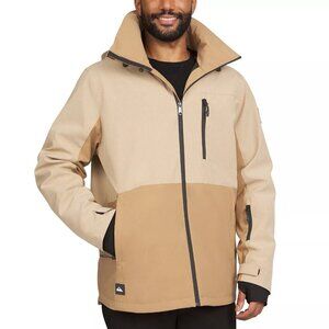 NWT - Quiksilver Men's Tan Snow Jacket -Size M